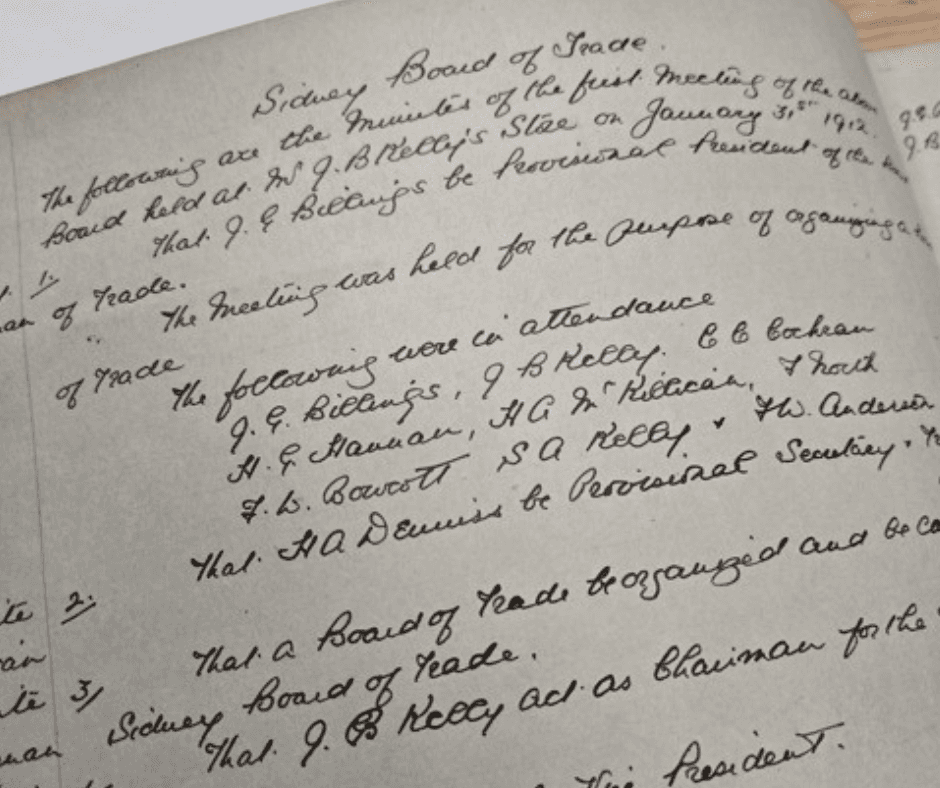 1912 Board Minutes